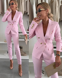 Zweiteiliges Damen Slim-Fit-Set für moderne Business-Looks – Valentina