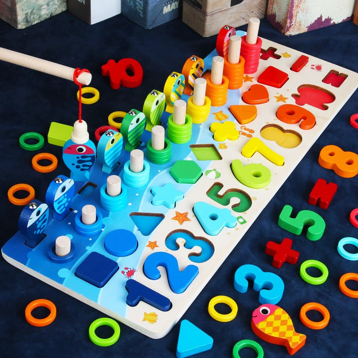 Montessori Kleinkinderspielbrett - Holz SpielSafari