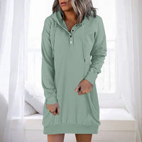 Minimalistische Long Damen Hoodie – Valeria