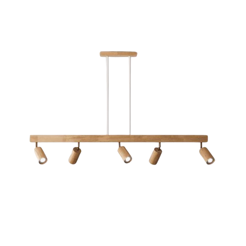 Verstellbare Deckenstrahler aus Holz – EcoLux