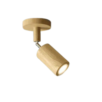 Verstellbare Deckenstrahler aus Holz – EcoLux