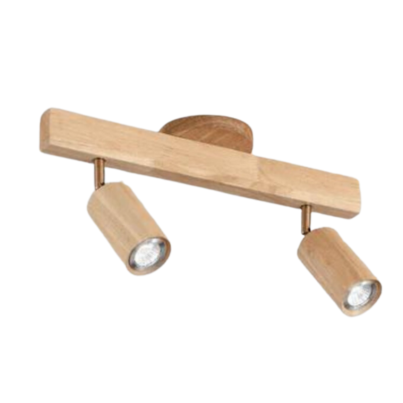 Verstellbare Deckenstrahler aus Holz – EcoLux