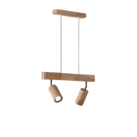 Verstellbare Deckenstrahler aus Holz – EcoLux