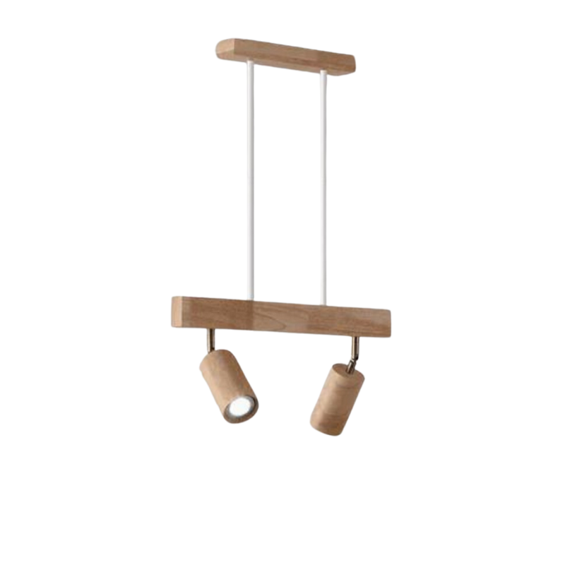 Verstellbare Deckenstrahler aus Holz – EcoLux