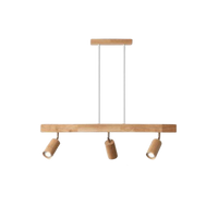Verstellbare Deckenstrahler aus Holz – EcoLux