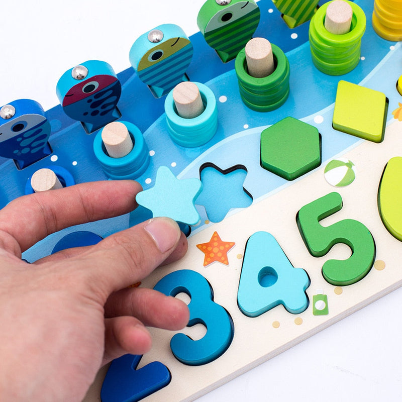 Montessori Kleinkinderspielbrett - Holz SpielSafari