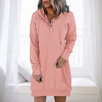 Minimalistische Long Damen Hoodie – Valeria