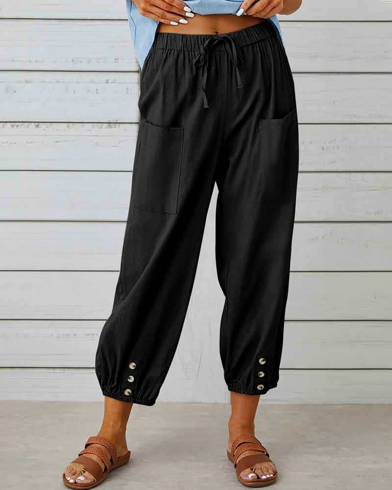 Hoch Taillierte Damenhose – Olivia