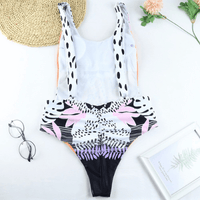 Stylischer Einteiler-Badeanzug mit Animal Print für Damen - WildWelle