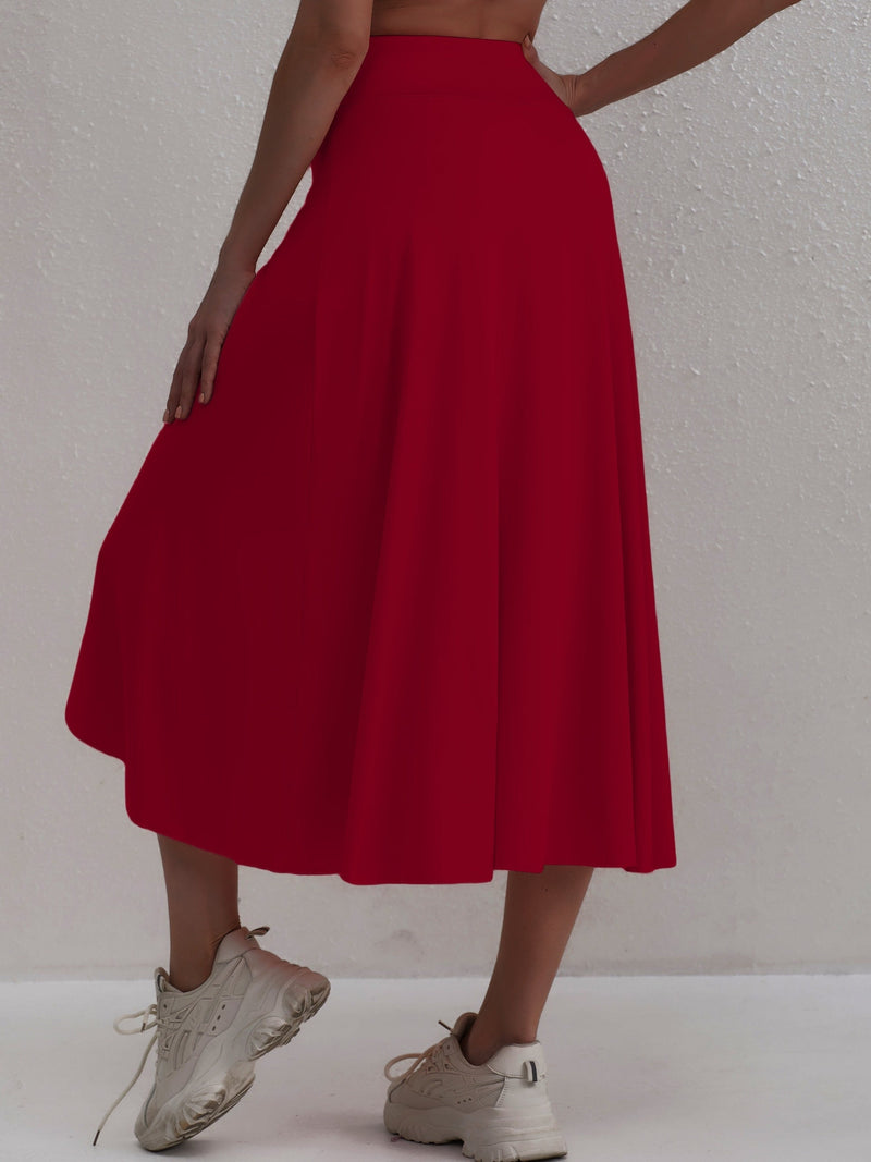 Sportlicher Rock mit hoher Taille und asymmetrischem Schnitt – Alexia