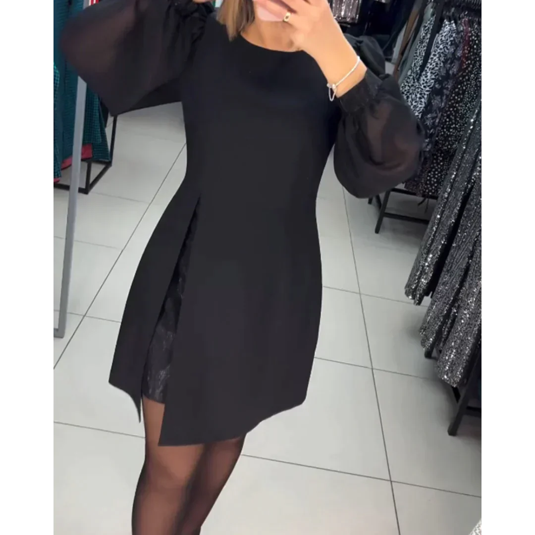 Klassisches Kleid mit langen Ärmeln – Isabelle