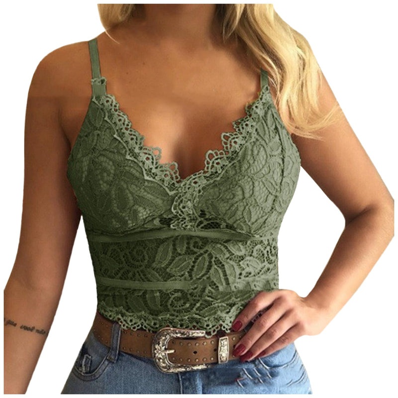 Damen Spitze Top mit Spaghettiträgern – Lina