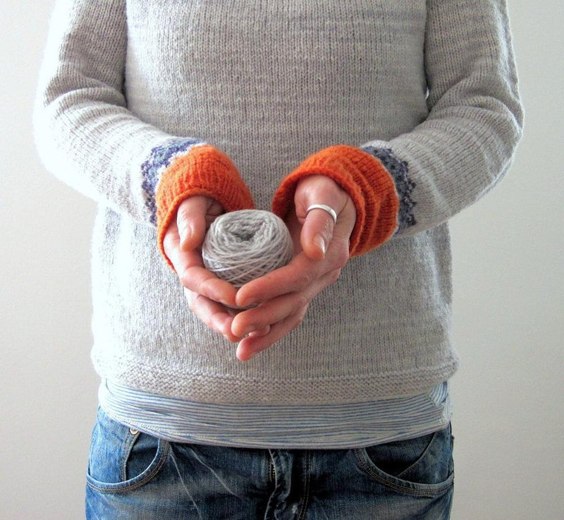 Skandinavischer Eleganz Pullover mit lebhaftem Muster - NordicChic