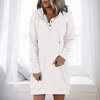 Minimalistische Long Damen Hoodie – Valeria