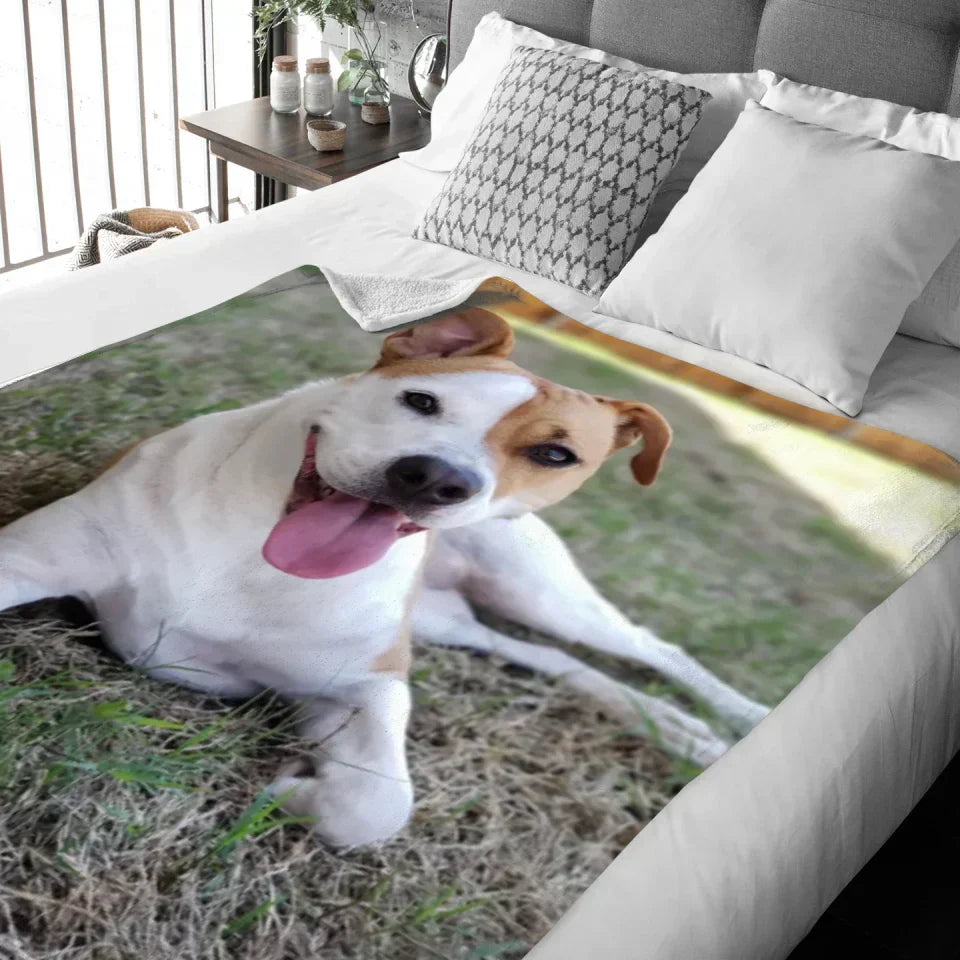 Personalisierte Decke mit eigenem Foto