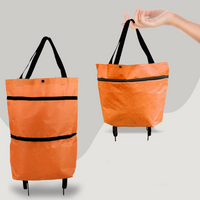 2-in-1 Umwandelbare Einkaufstasche mit Rollen – CarryFlex
