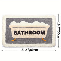 Superabsorbierende Antirutsch-Matte für Badezimmer und Toilette - Milo