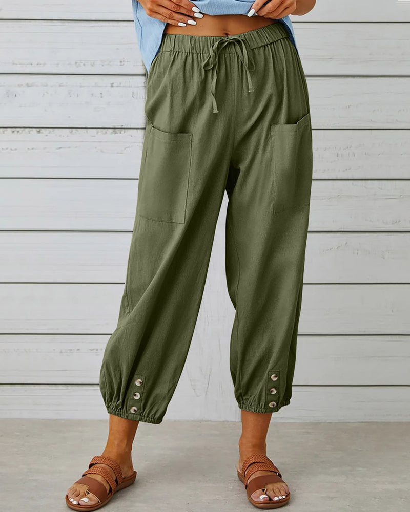 Hoch Taillierte Damenhose – Olivia