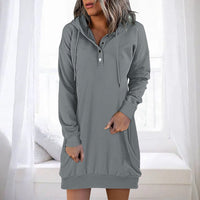 Minimalistische Long Damen Hoodie – Valeria