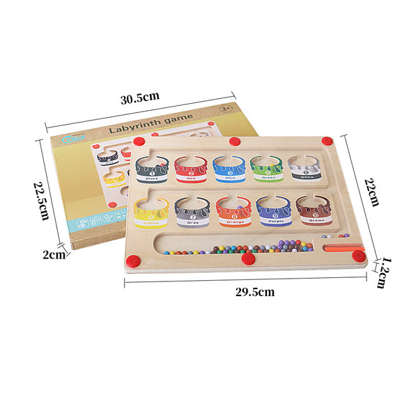 Magnetisches Lerndoolhof für Farben- und Zahlenlernen – MazeMagic