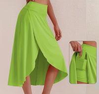 Sportlicher Rock mit hoher Taille und asymmetrischem Schnitt – Alexia