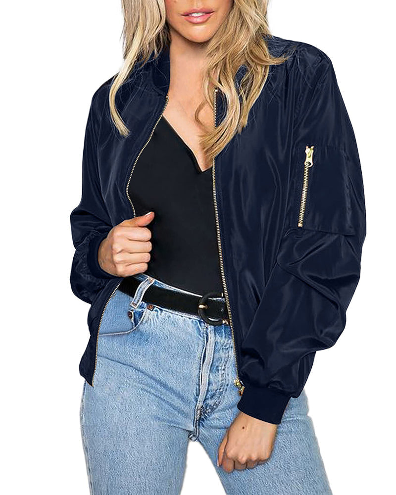 Modische Streetwear-Bomberjacke – Daniela