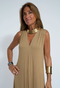 Figurbetontes Kleid mit Weste – Valentina