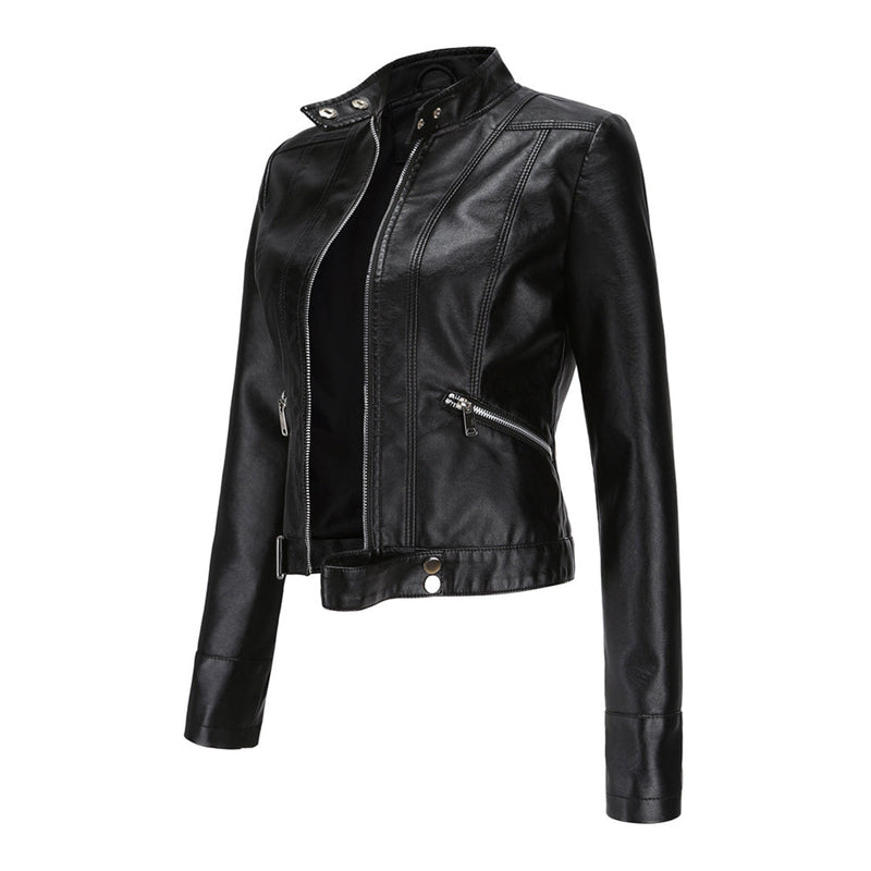 Stilvolle Damen Lederjacke in klassischem Design – Marlene