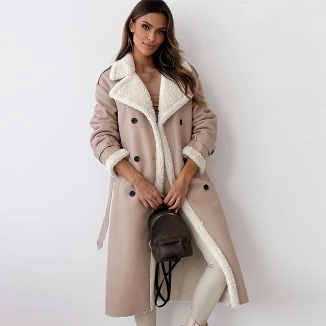 Stilvoller Langer Damen Wintermantel - Seraphina