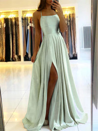 Fließendes Maxikleid mit Seitenschlitz – Sophie