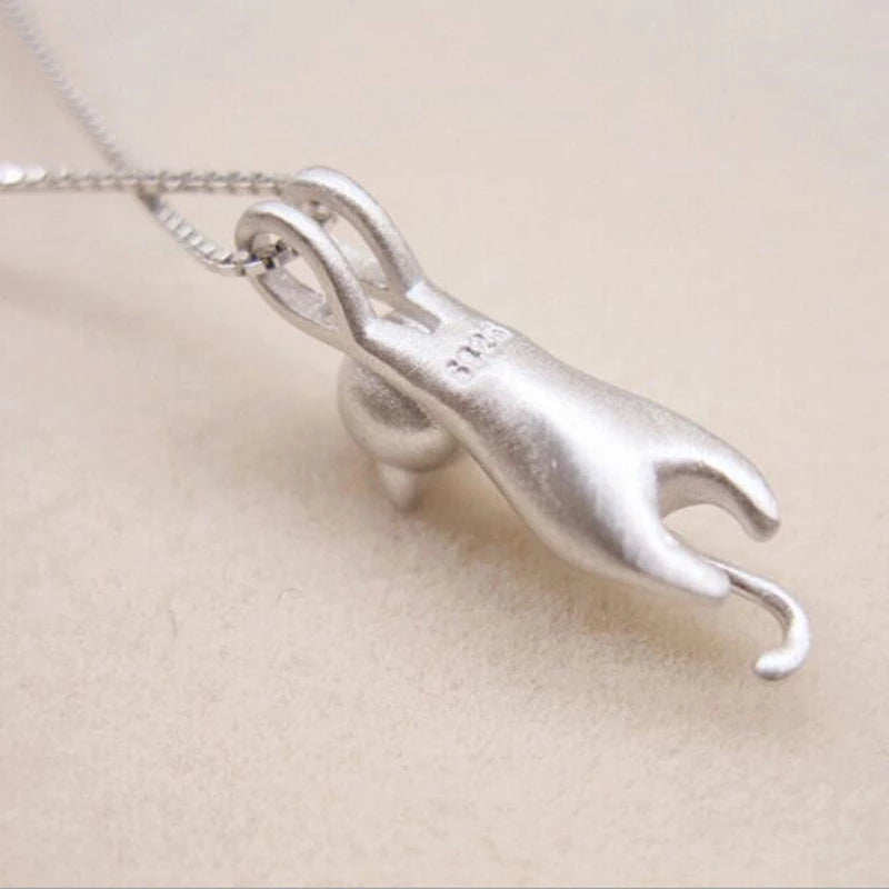 925 Sterling Silber Verspielte Kitty Halskette - Mia