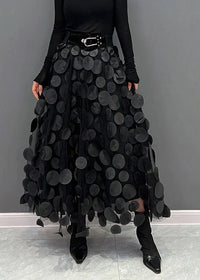 Rock mit Polka-Dots und Fließendem Schnitt – Fleur