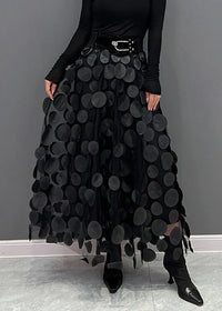 Rock mit Polka-Dots und Fließendem Schnitt – Fleur
