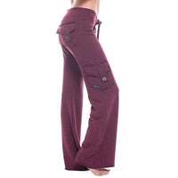 Damen Bootcut Cargo Hose mit Taschen – Isabella