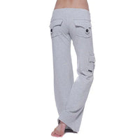 Damen Bootcut Cargo Hose mit Taschen – Isabella