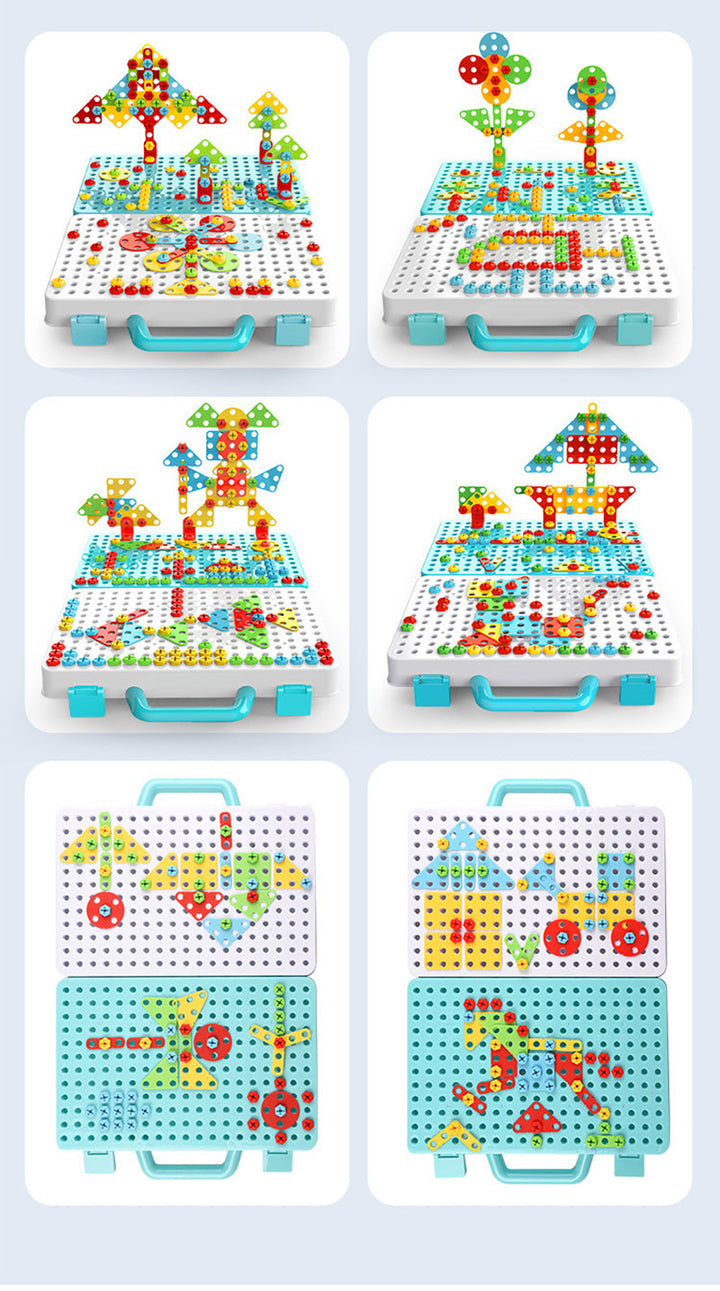 Kreatives Bauset mit Spielzeugbohrer - BuildyDrill