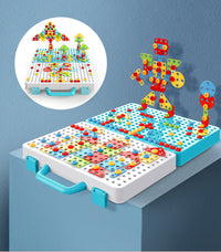 Kreatives Bauset mit Spielzeugbohrer - BuildyDrill