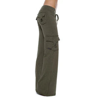 Damen Bootcut Cargo Hose mit Taschen – Isabella