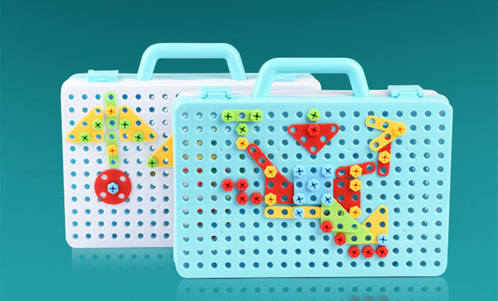 Kreatives Bauset mit Spielzeugbohrer - BuildyDrill