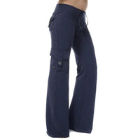 Damen Bootcut Cargo Hose mit Taschen – Isabella