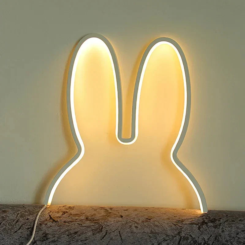 USB Wiederaufladbares Kaninchen-Nachtlicht mit Stimmungsbeleuchtung - BunnyLight