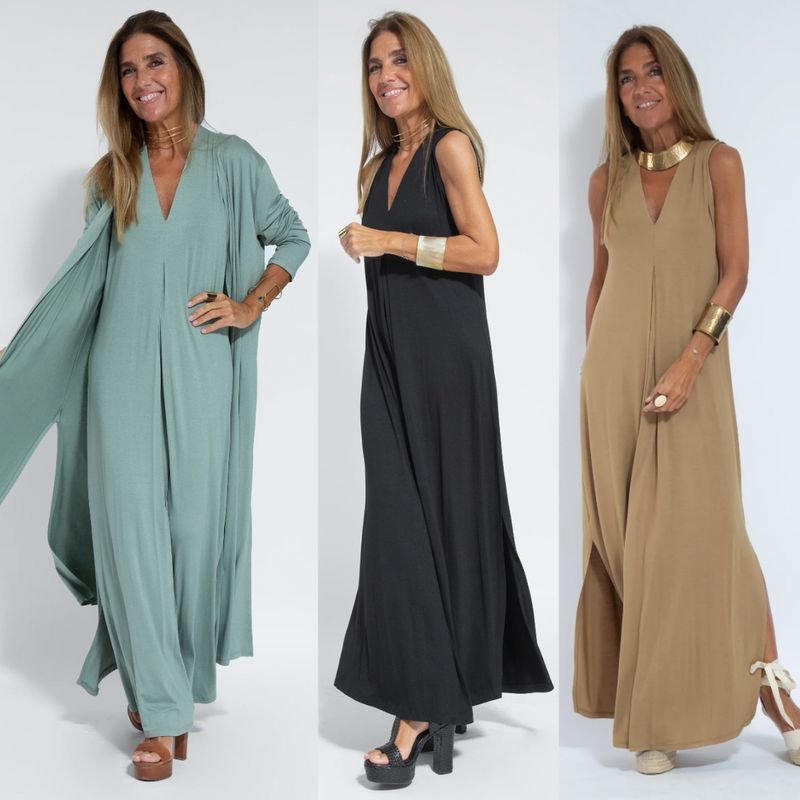 Figurbetontes Kleid mit Weste – Valentina
