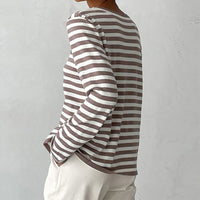 Elegantes Gestreiftes T-Shirt aus Leichtem Stoff - StreifenLeicht