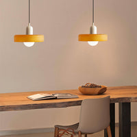Hängelampe aus farbigem Glas - BauLume