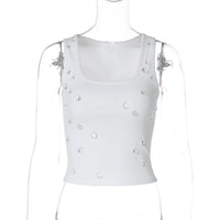 Trendiges Damen Crop-Top mit Zierdetail & figurbetontem Schnitt – Liora