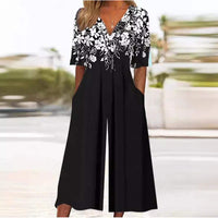 Luftiger & Stilvoller Damen Jumpsuit mit Weitem Bein – Elina