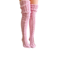 Damen Überknie-Stricksocken – Aurora