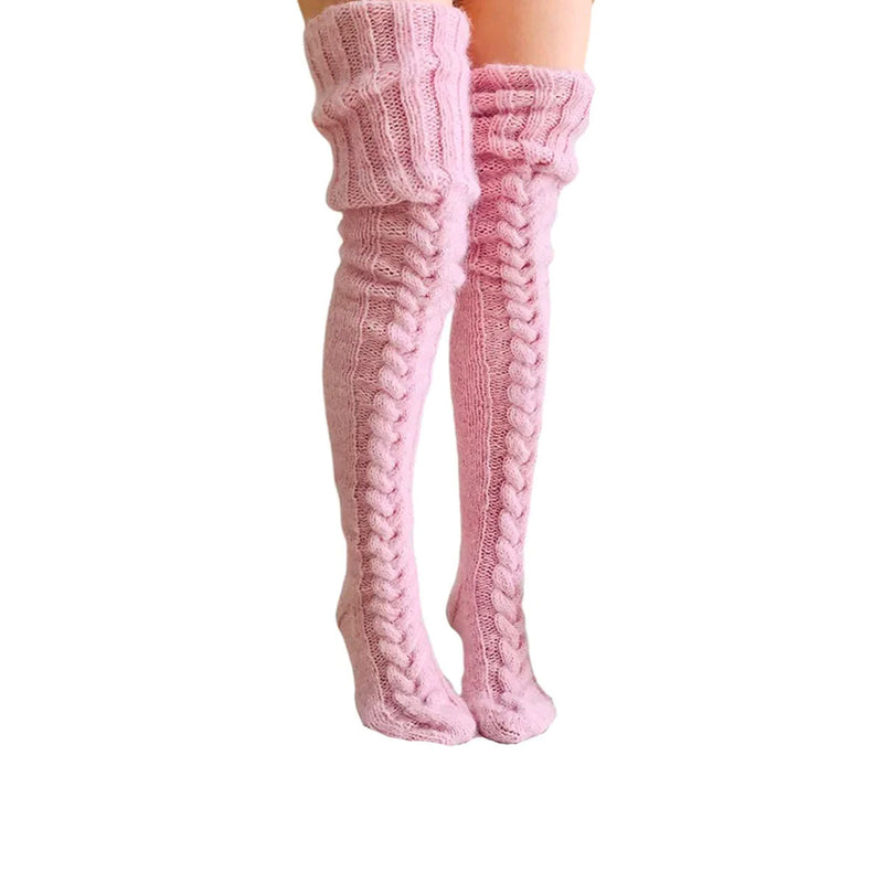 Damen Überknie-Stricksocken – Aurora