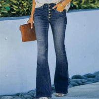 Trendy Denim Hose mit Hoher Taille - Mila