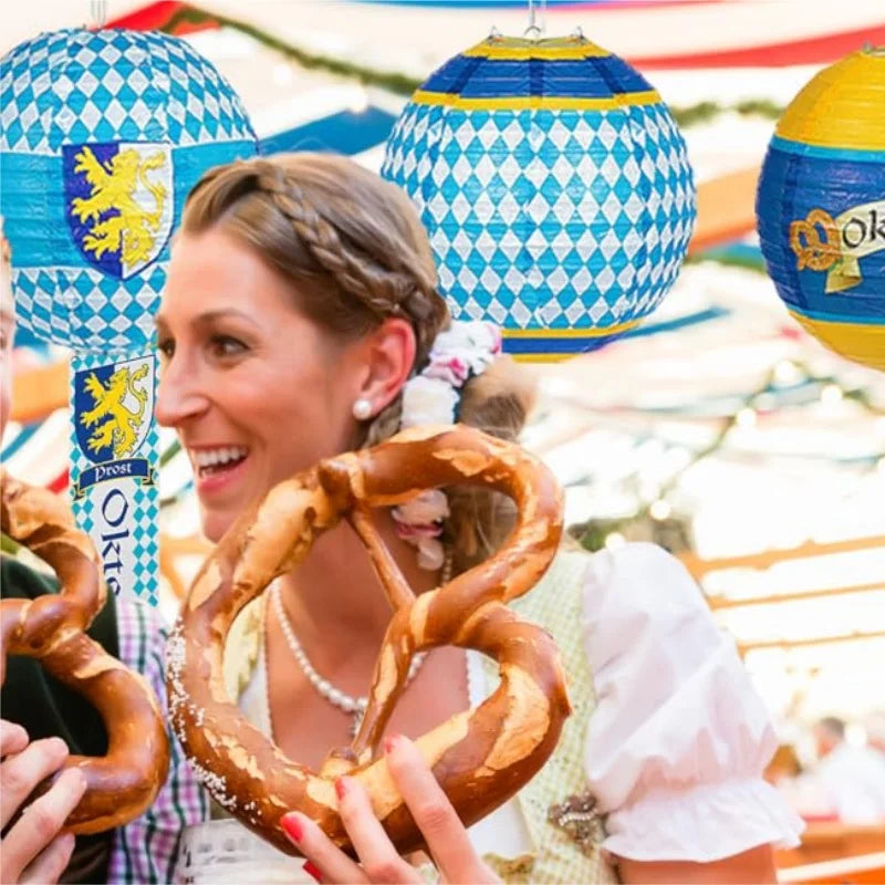 Papier-Lampionen Set im Oktoberfest-Design (3-teilig) – LichtFreude Oktoberfest 2025